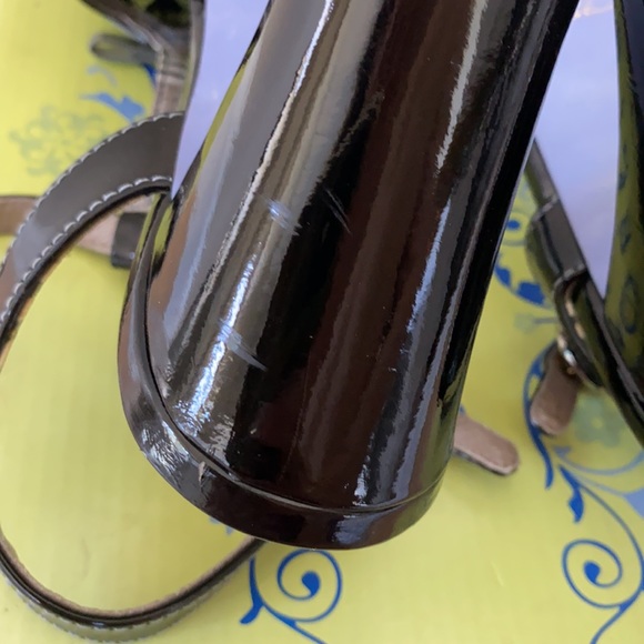 Bobbi Blu Madison black patent leather lace heels 50s 60s pinup Mary jane 8.5 - Picture 9 of 16